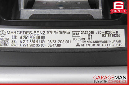 09-13 Mercedes W251 R350 GL550 Left / Right Headrest Screen Monitor Display OEM