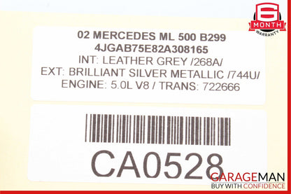 98-05 Mercedes W163 ML320 ML500 Dash Center A/C AC Air Vent Trim Grille Assy