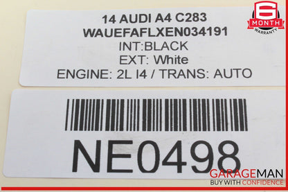 08-18 Audi A4 S4 Q5 A5 Rear Left Driver Side Exterior Door Handle White OEM