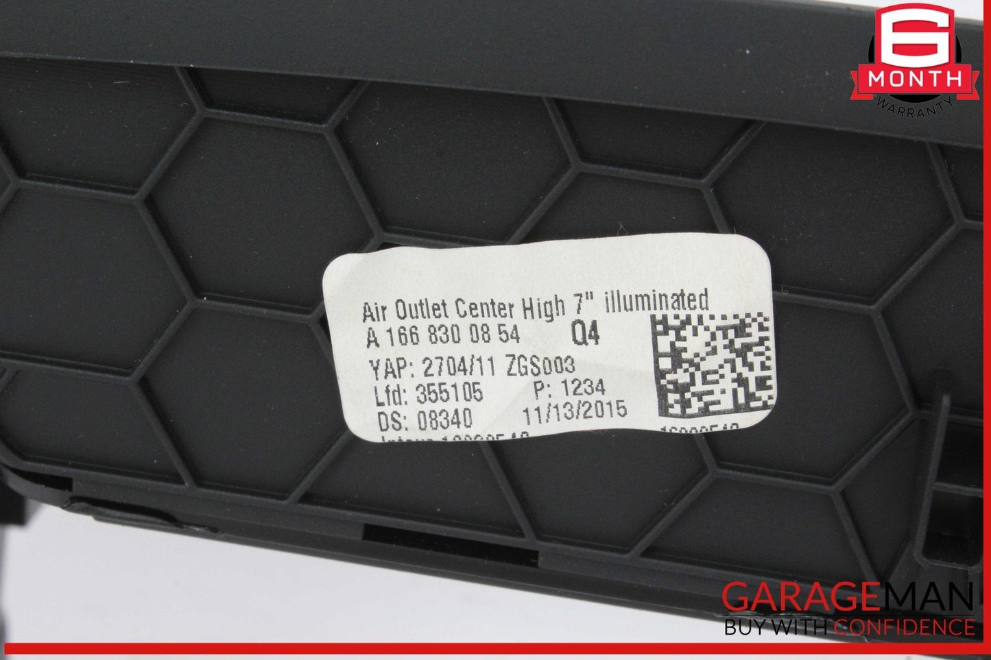12-16 Mercedes X166 GL450 4MATIC Dash Dashboard Center A/C Air Bezel Trim OEM