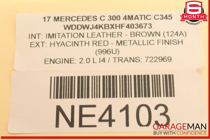 15-20 Mercedes W205 C300 4MATIC Front Left Side Spindle Knuckle Wheel Hub OEM