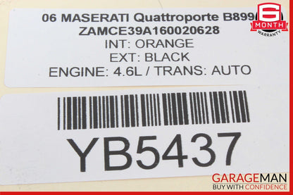 03-08 Maserati Quattroporte M139 Rear Left or Right Side Seat Belt OEM