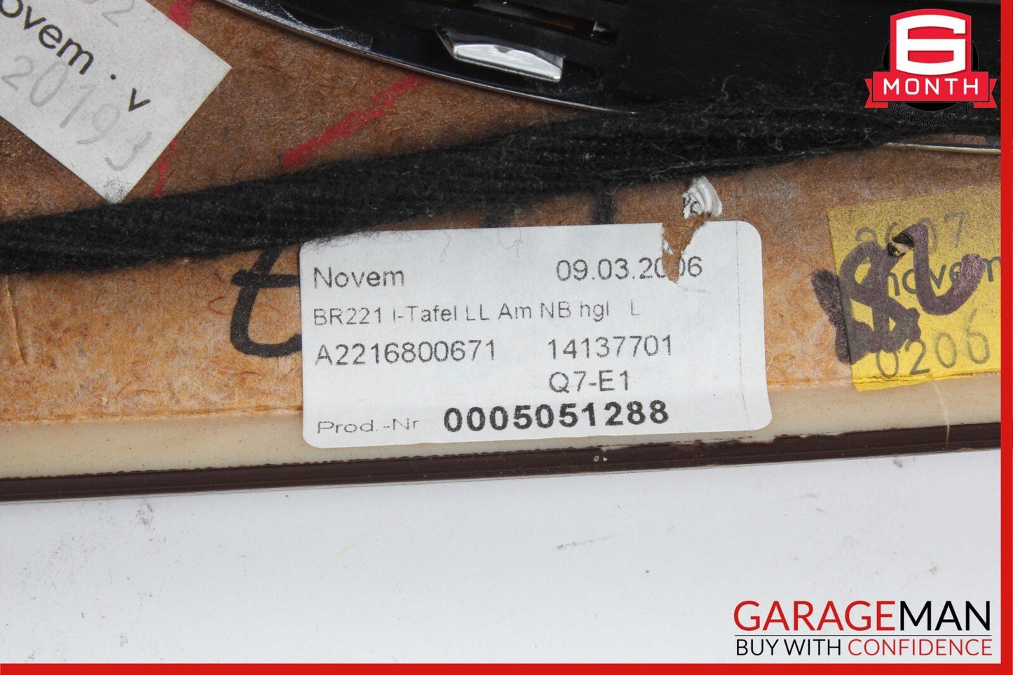 07-09 Mercedes W221 S550 Dash Board Dashboard Center Bezel Trim Cover Panel OEM