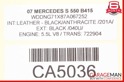 07-14 Mercedes W221 S550 CL550 Front Right Side Upper Transverse Control Arm OEM
