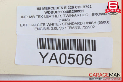 Mercedes X164 GL450 E550 ML350 E320 Sirius Satellite Radio Receiver Module Unit