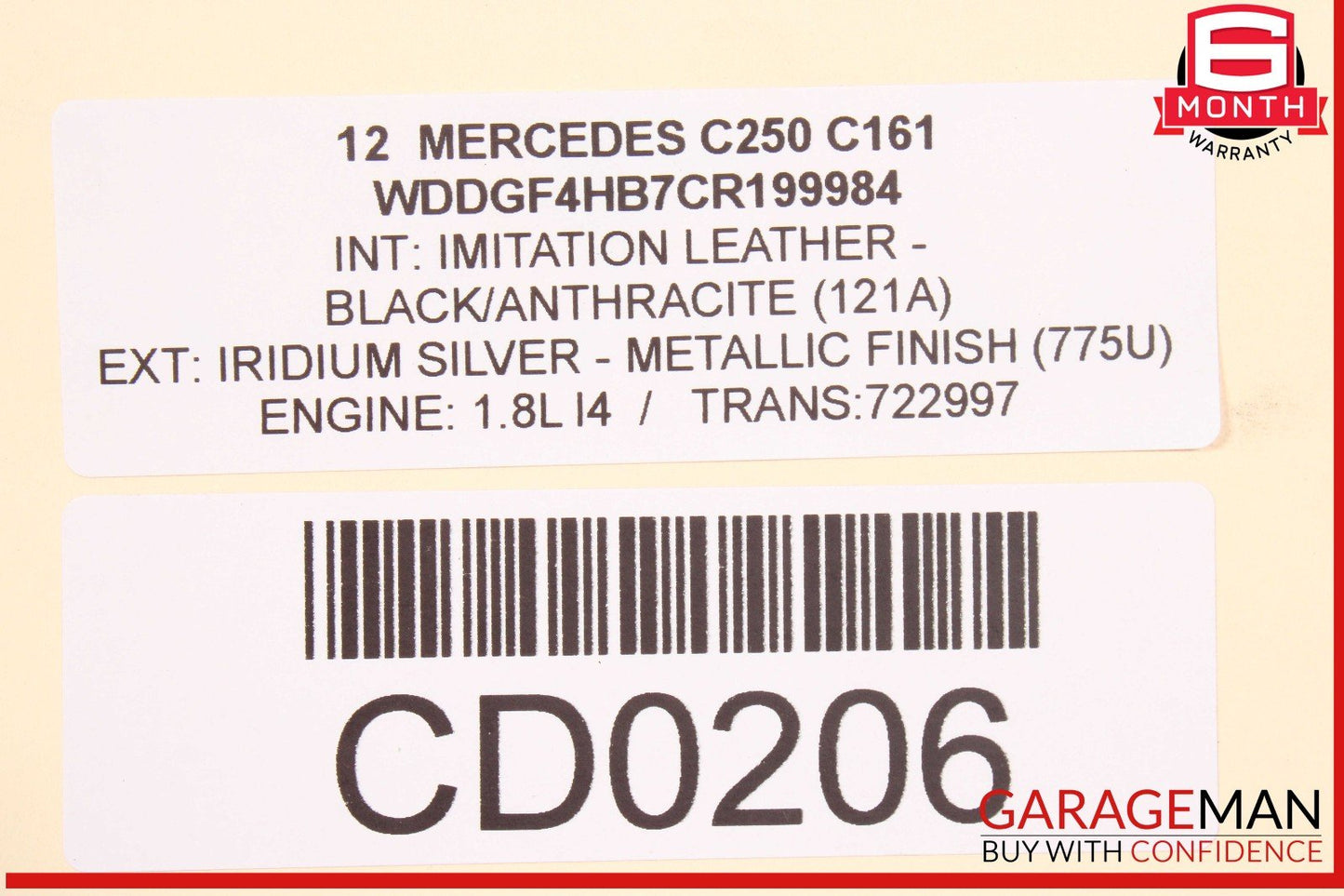 12-14 Mercedes W204 C250 Rear Left Side Spindle Knuckle Hub Assembly