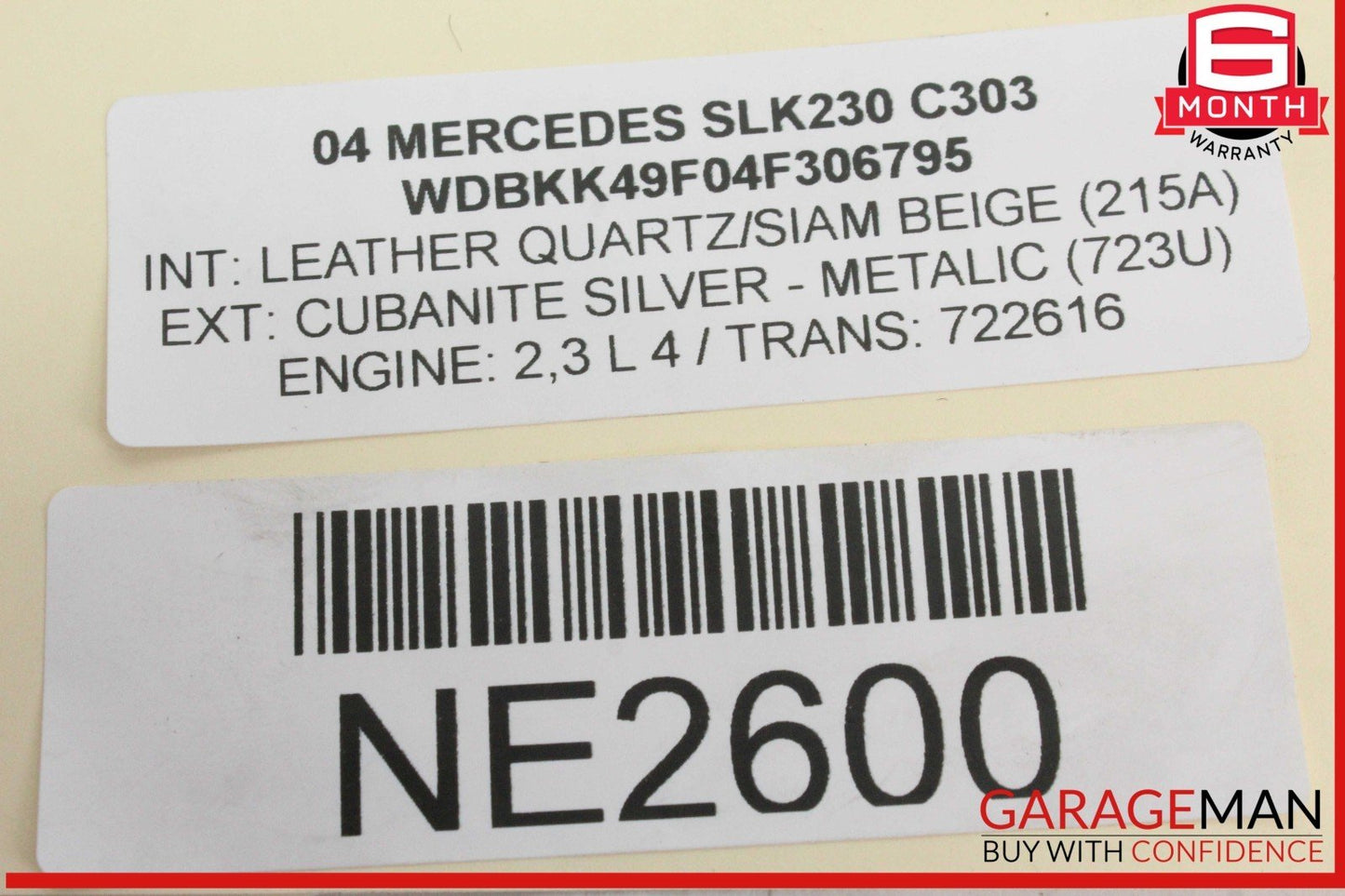 97-04 Mercedes R170 SLK230 Convertible Top Hydraulic Pump Motor 1708000030 OEM