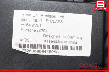 03-10 Porsche Cayenne 955 Command Head Unit Radio GPS Navigation Display Screen