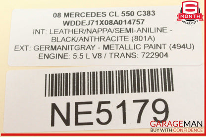 07-14 Mercedes W216 CL550 Front Left Driver Side Door Lock Latch Actuator OEM