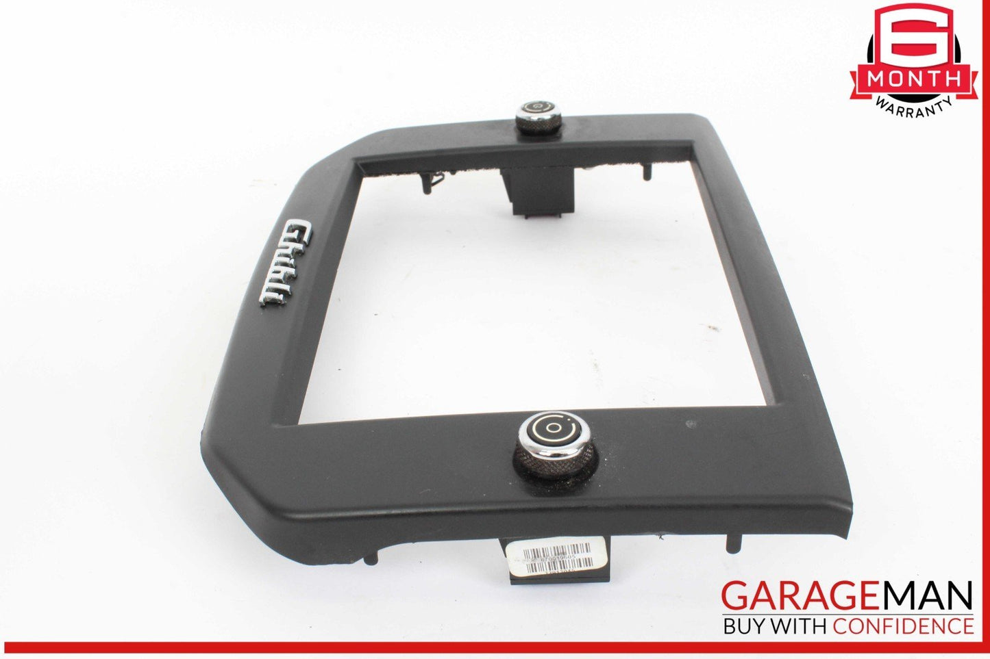 14-17 Maserati Ghibli S Dashboard Dash Display Screen Trim Bezel Cover Black OEM