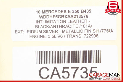 10-13 Mercedes W212 E350 E400 E63 AMG Front Left Exterior Door Handle Black