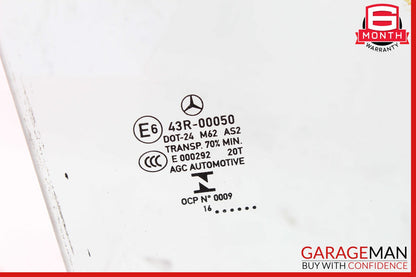 14-18 Mercedes W117 CLA45 Rear Right Passenger Door Window Auto Glass Panel OEM