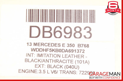 12-16 Mercedes W212 E350 CLS350 3.5 V6 RWD Engine Motor Block Assembly 189k