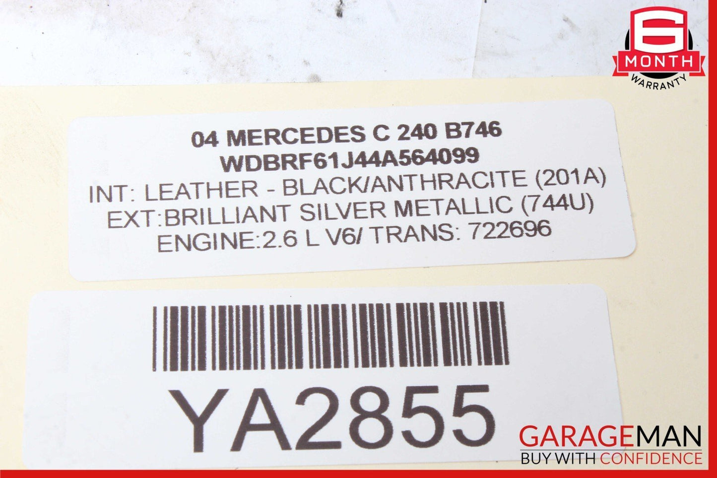 01-07 Mercedes W203 C240 Rear Left & Right Side Shock Absorber Strut Set of 2 pc