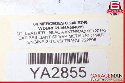 01-07 Mercedes W203 C240 Rear Left & Right Side Shock Absorber Strut Set of 2 pc