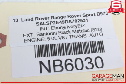 10-13 Land Rover Range Rover Sport Left Side Door Rear View Mirror Black OEM