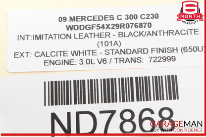 05-13 Mercedes W204 C300 ML350 Front Right Engine Timing Chain Cover Plate OEM