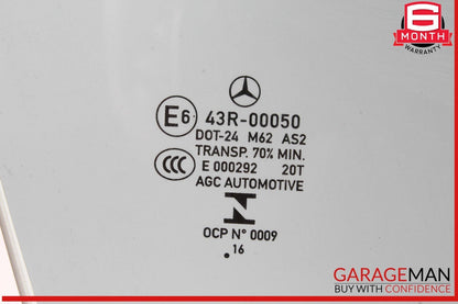 14-18 Mercedes W117 CLA250 Front Right Passenger Door Window Auto Glass OEM