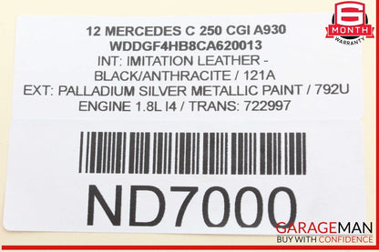 10-14 Mercedes W204 C250 CGI C300 Rear Fuse Relay Box Module 2049060105 OEM