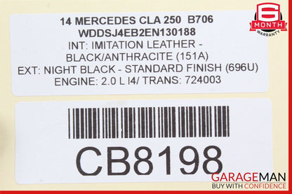 08-17 Mercedes W204 C250 C300 CLA250 Front Left Side Exterior Door Handle Black