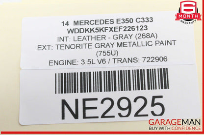 14-17 Mercedes W207 E350 Front Right Passenger Side Exterior Door Handle OEM