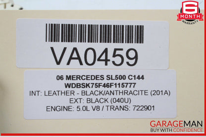 03-08 Mercedes R230 SL500 SL550 SL600 Instrument Cluster Speedometer OEM
