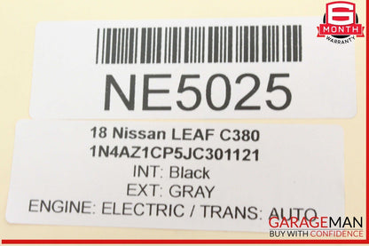 18-24 Nissan Leaf Front Right Passenger Side Door Rear View Mirror Gray OEM