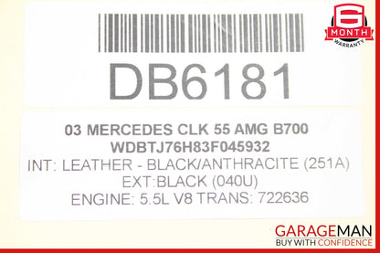 01-05 Mercedes W209 CLK55 Engine Cooling Radiator AC A/C Condenser OEM