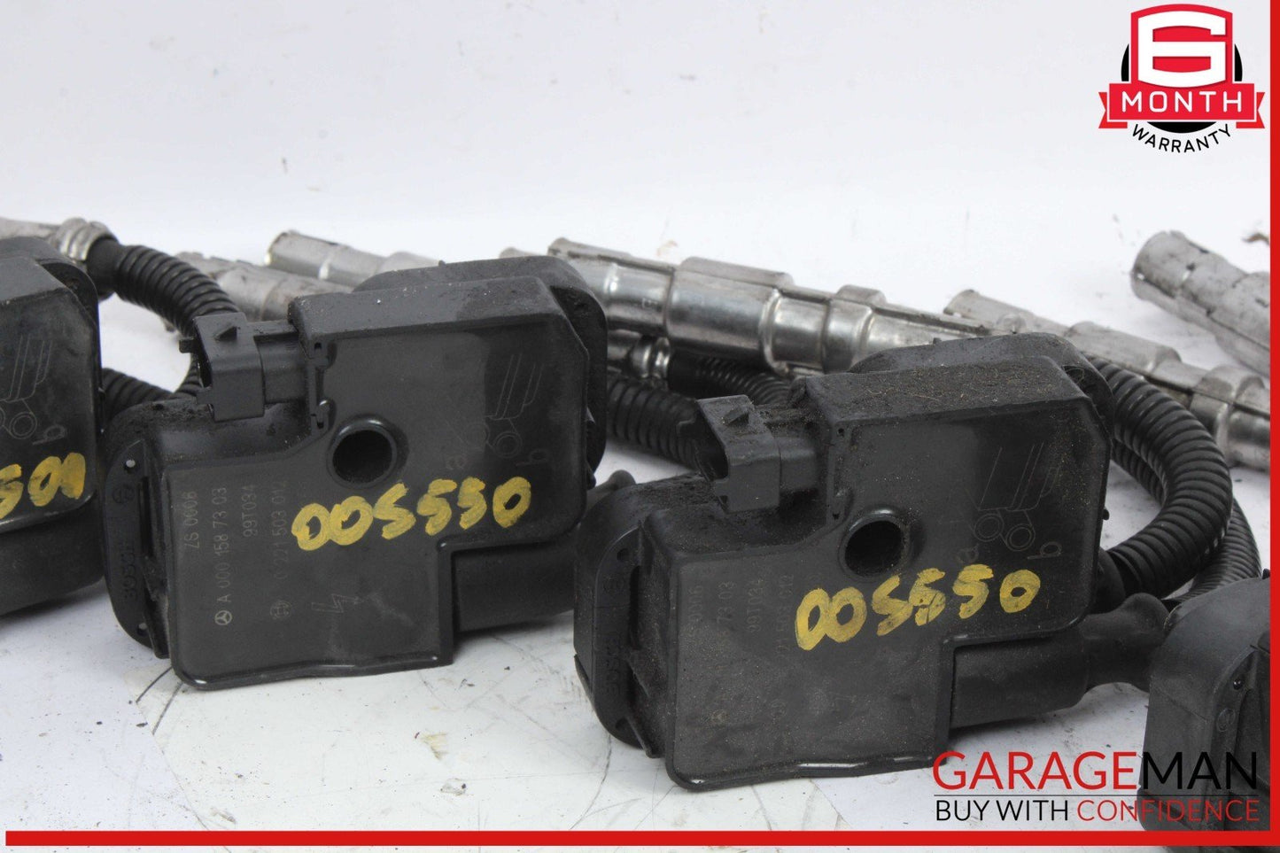 98-11 Mercedes W220 S500 CLK500 CLS55 AMG Ignition Coil Set of 8 0001587303 OEM