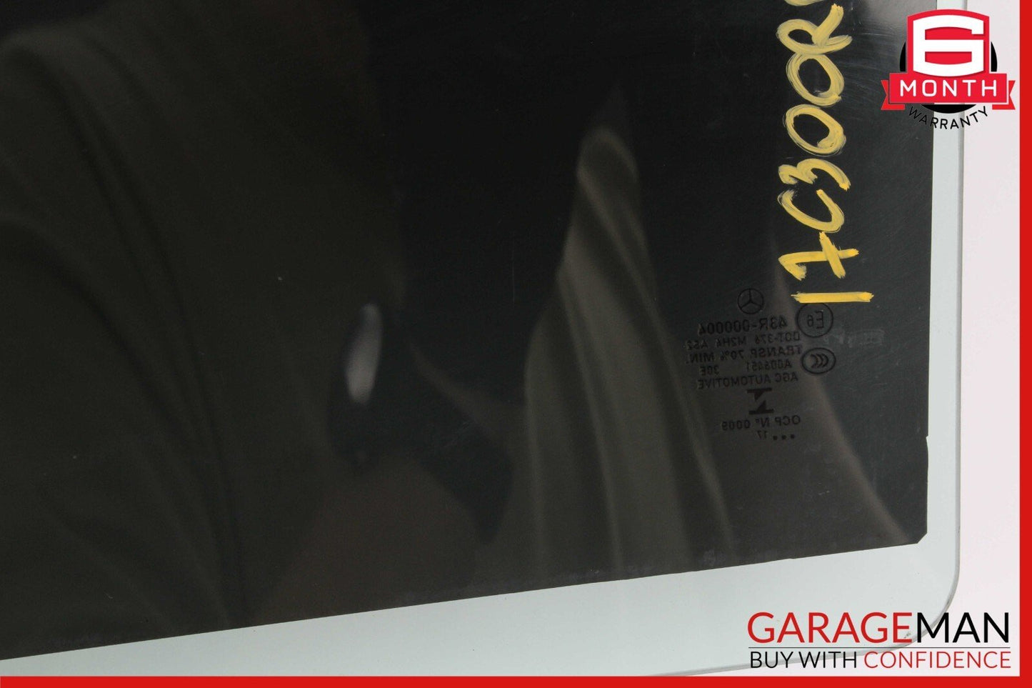 15-21 Mercedes W205 C300 C400 Rear Right Side Door Window Glass OEM