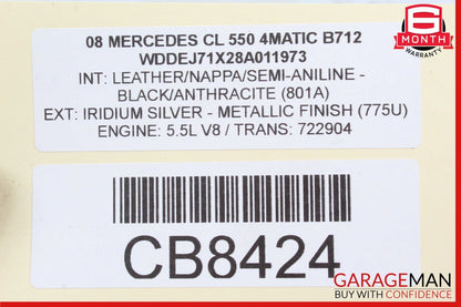 07-14 Mercedes W216 CL550 Front Left Door Lock Latch Actuator w/ Door Handle OEM