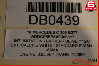 08-14 Mercedes W204 C250 AMG Sport Left Side Skirt Rocker Moulding Panel OEM
