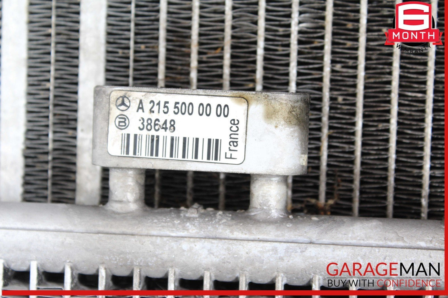 03-08 Mercedes R230 SL500 Engine Radiator A/C AC Air Condenser Oil Cooler Assy