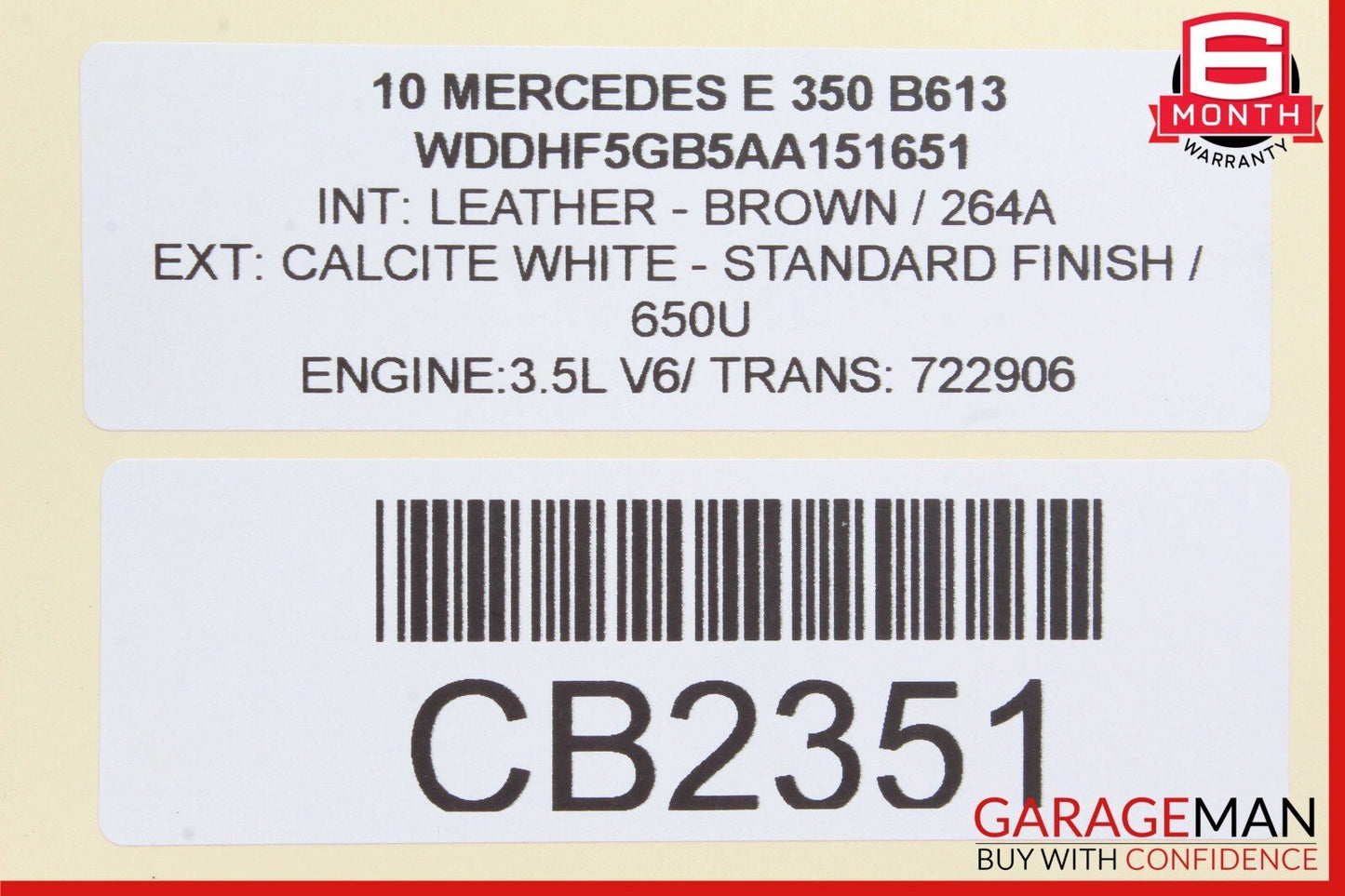 08-16 Mercedes W212 E350 E63 AMG C350 Front Left Door Window Regulator Motor OEM