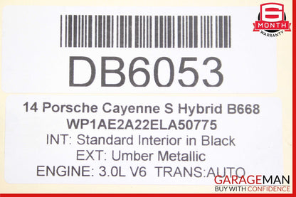 11-14 Porsche Cayenne 958 3.0L Rear Diff Differential Axle Carrier 4460310090
