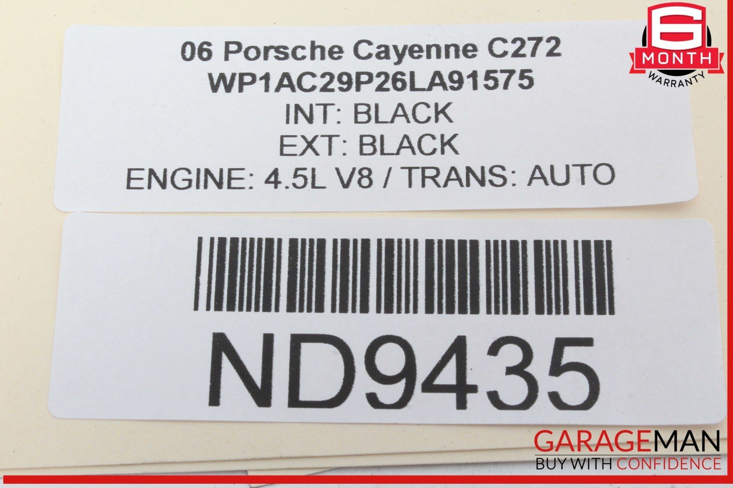 03-10 Porsche Cayenne 955 957 Rear Right Passenger Side Exterior Door Handle OEM