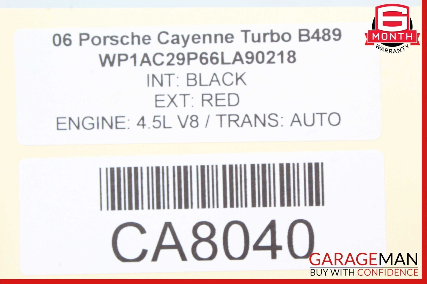 03-10 Porsche Cayenne Turbo 955 957 3 Spoke Driver Steering Wheel Black OEM