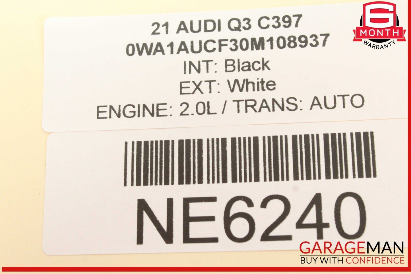 15-24 Audi Q3 A3 S3 Front Right Passenger Side Exterior Door Handle White OEM