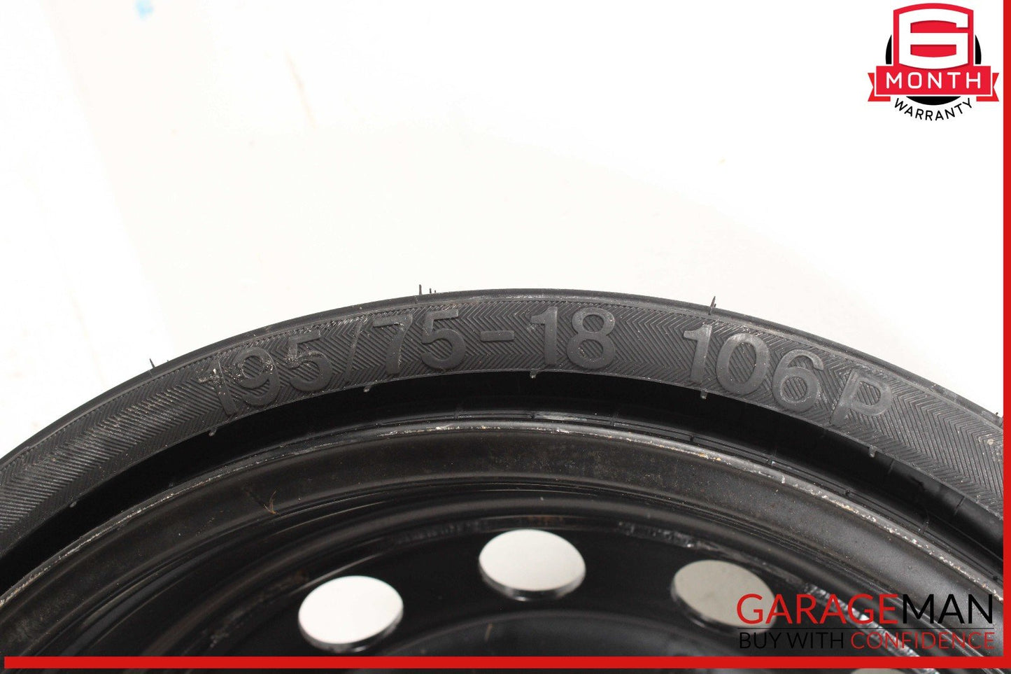 07-15 Audi Q7 Emergency Spare Wheel Rim Tire 6.5 x 18 H2 ET53 OEM