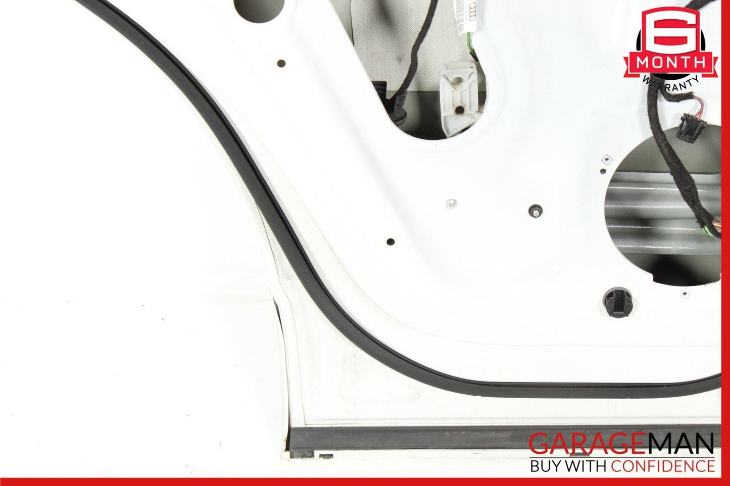 15-18 Audi Q3 Rear Left Driver Side Door Shell Cover Panel White OEM