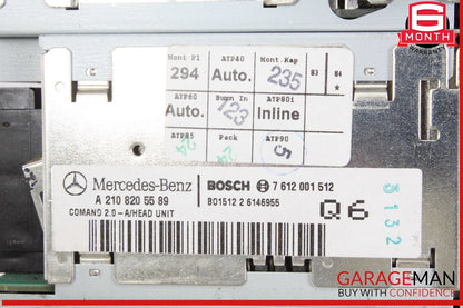 00-02 Mercedes W210 E320 Audio Radio GPS Navigation Head Unit 2108205589 OEM