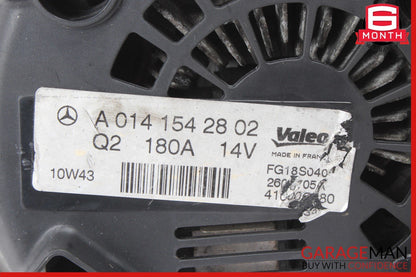 10-13 Mercedes W221 S400 Hybrid Alternator Generator Valeo 180A 0141542802