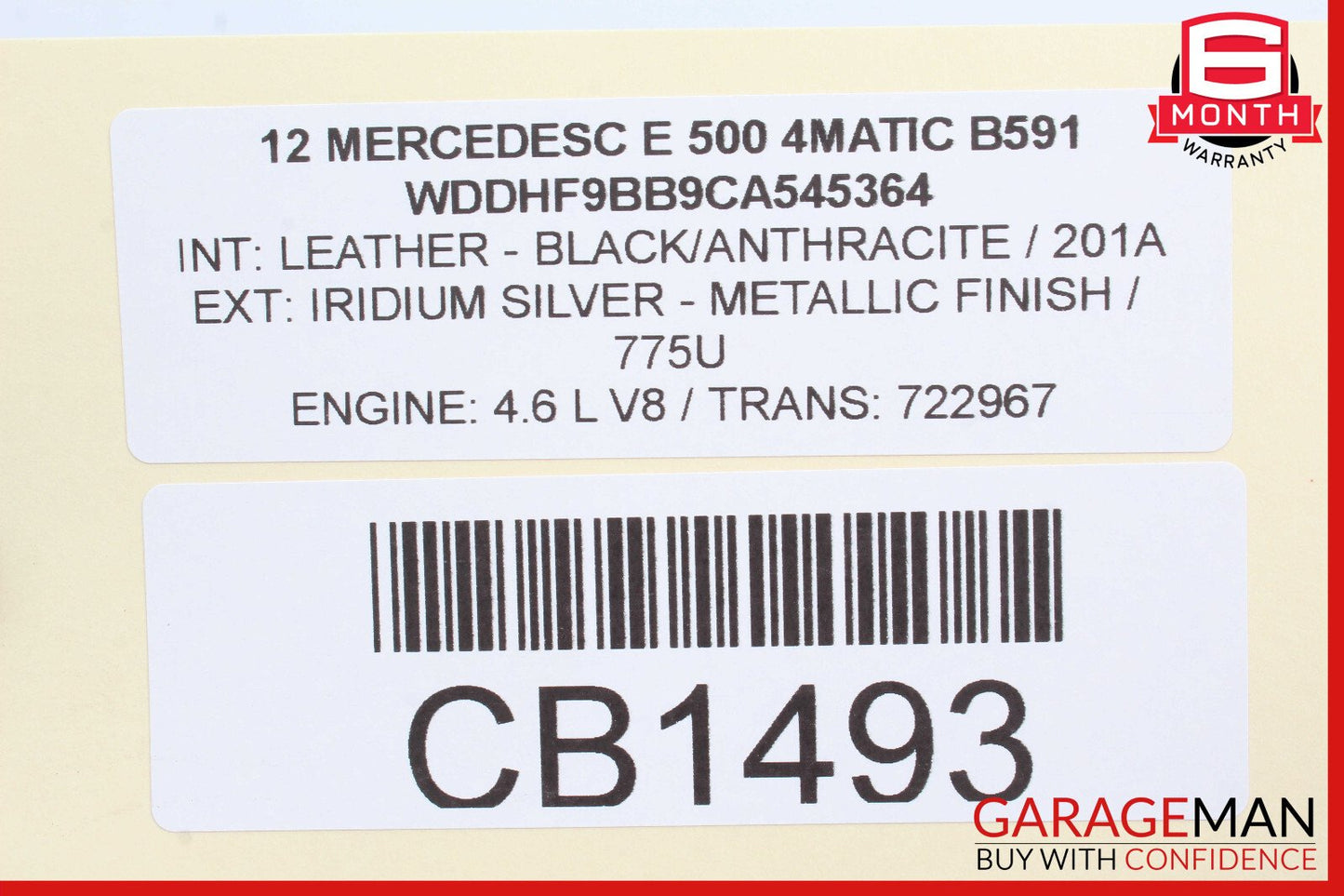 10-16 Mercedes W212 E550 Rear Right Suspension Control Arm Set of 5