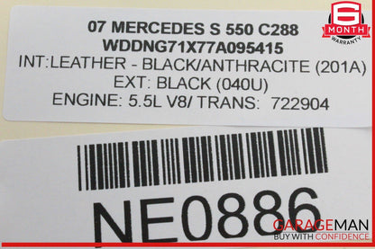 07-13 Mercedes W221 S550 CL550 Cluster Control Switch 2218201810 OEM