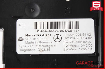 12-14 Mercedes W204 C250 C63 AMG Rear SAM Module Relay Fuse Junction Box Assy