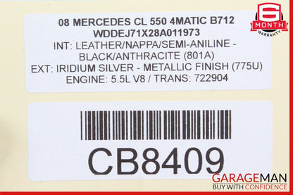 07-14 Mercedes W216 CL550 CL600 Center Console Ashtray Ash Tray Trim OEM