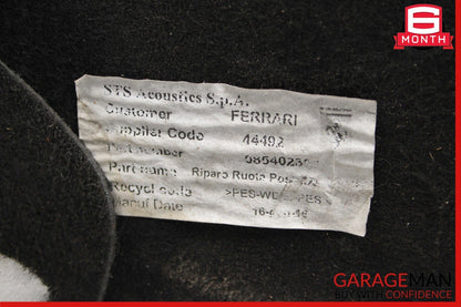 15-18 Ferrari California T Rear Right Side Wheelhouse Gravel Guard Assembly 3k