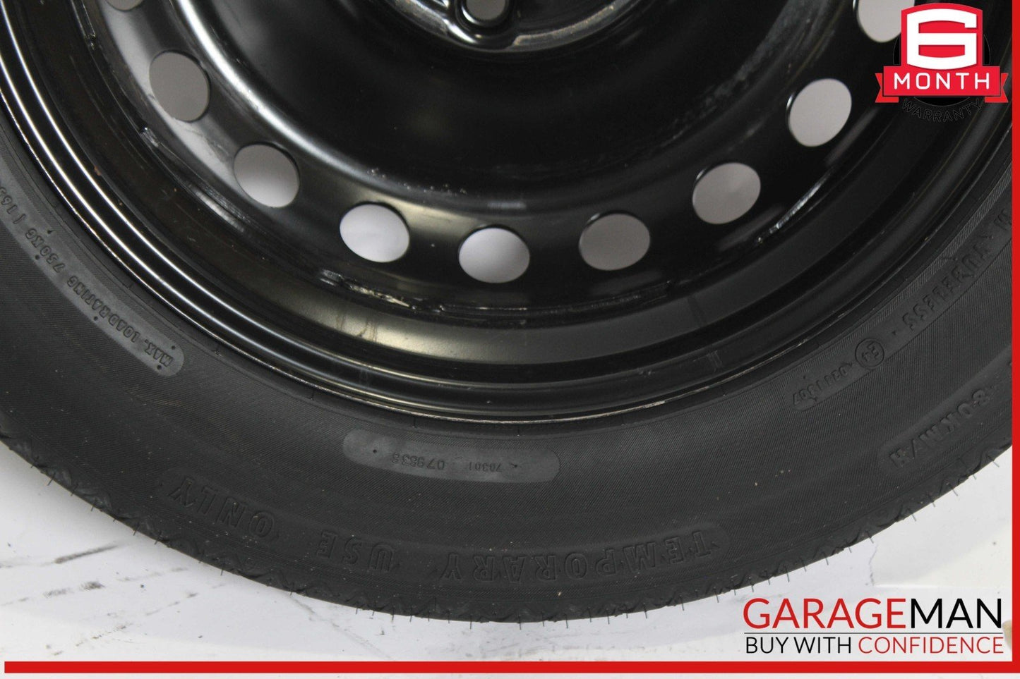 08-14 Mercedes W204 C180 C300 Emergency Spare Tire Donut Wheel Rim 125 90 16"