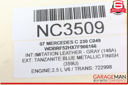 06-12 Mercedes W203 C230 GLK350 M272 Left Side Exhaust Manifold Header OEM