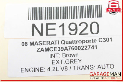 03-08 Maserati Quattroporte M139 Headlight Windshield Washer Bottle Tank OEM